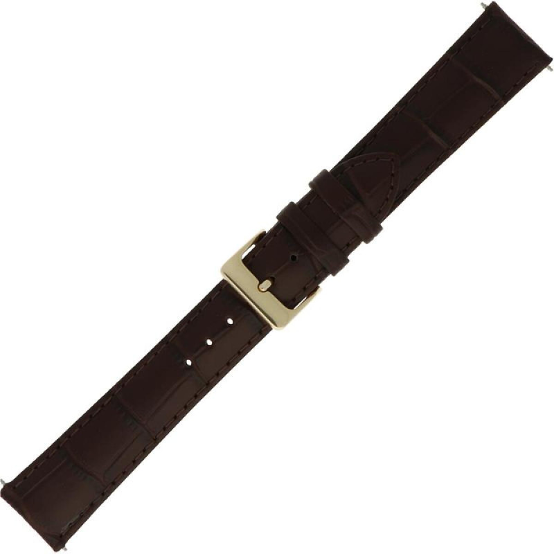pex-px11-551db-horlogeband-donkerbruin-kroko-patroon-met-goudkleurige-gesp