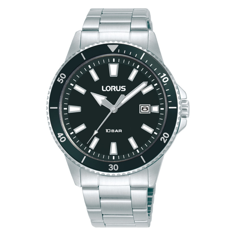 lorus-rh999rx9-herenhorloge-met-stalen-band-en-zwarte-wijzerplaat-o-40-mm