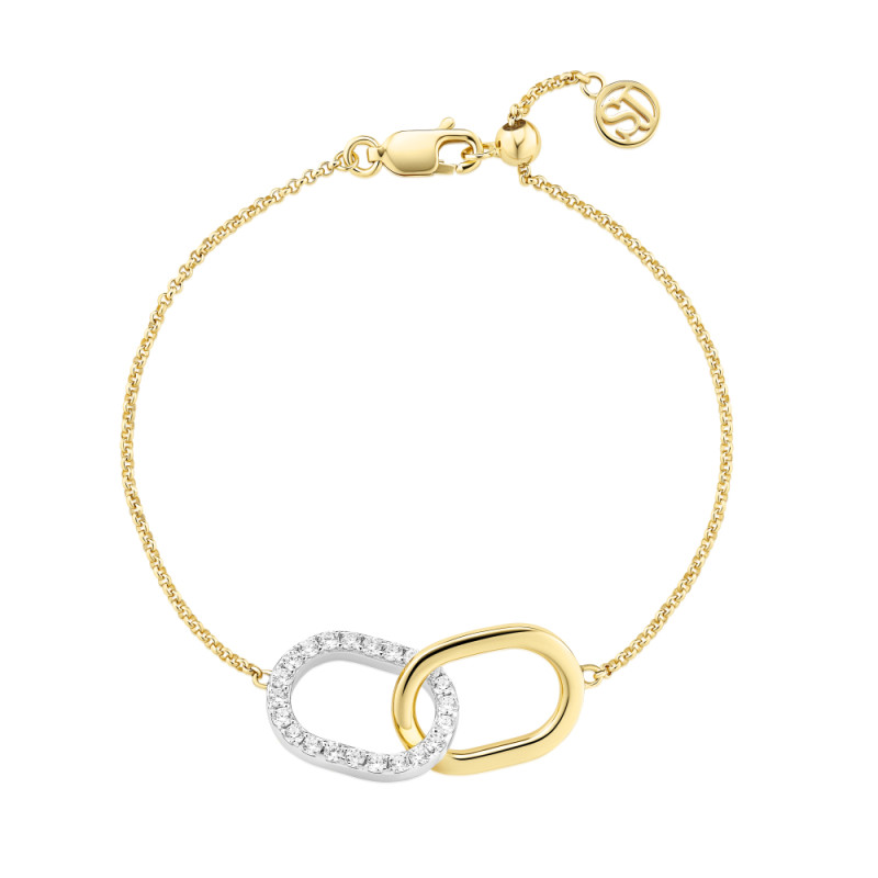 sif-jakobs-capizzi-due-piccolo-sj-b42236-cz-2yg-zilveren-goldplated-armband-met-ovale-vormen-en-zirkonias