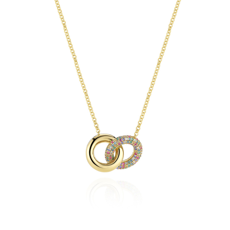 sif-jakobs-carrara-due-piccolo-sj-n2477-xcz-yg-zilveren-goldplated-ketting-met-multicolor-zirkonia-45-cm
