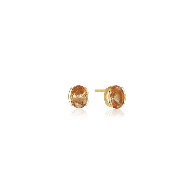 sif-jakobs-ellisse-sj-e2350-chcz-yg-goudkleurige-oorbellen-oranje-zirkonias-7-mm-breed
