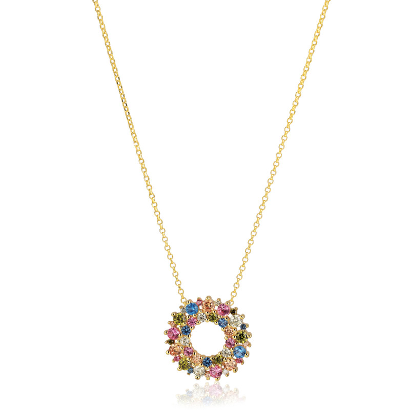 sif-jakobs-livigno-sj-n2364-xcz-yg-gold-plated-ketting-met-multicolor-zirkonia-cirkelhanger-lengte-45-cm