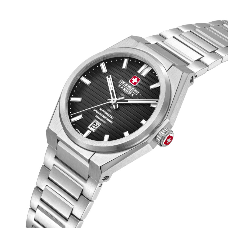 swiss-military-hanowa-avalanche-smwgl0006903-automatisch-horloge-met-stalen-band-en-grijze-kast-41-mm