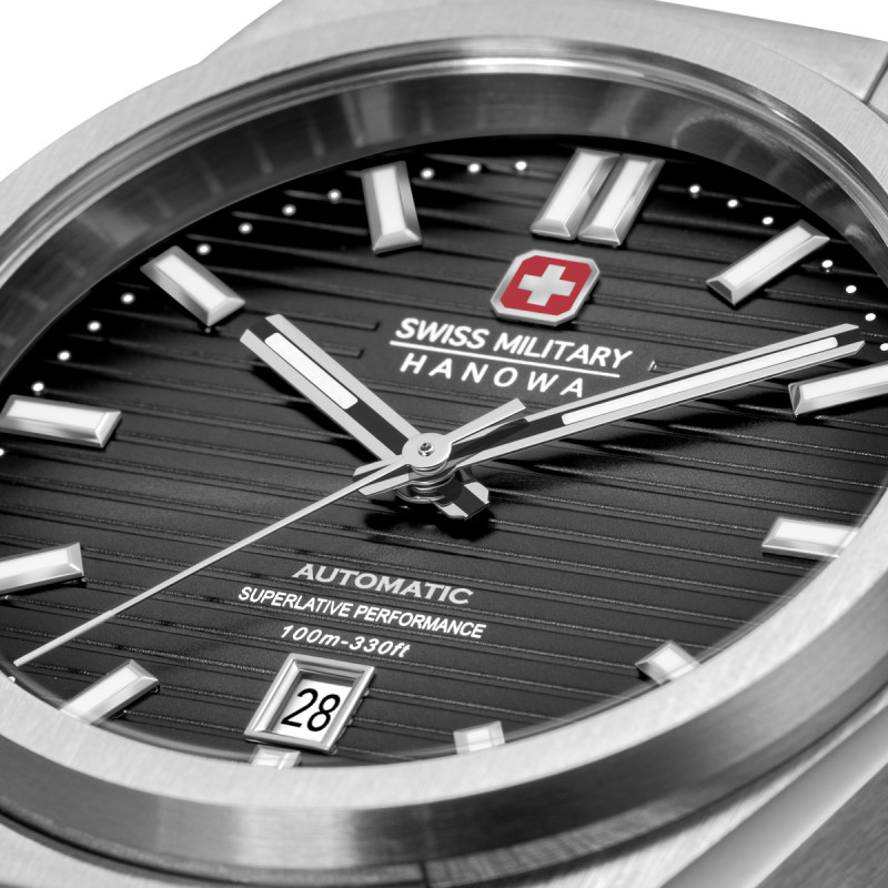 swiss-military-hanowa-avalanche-smwgl0006903-automatisch-horloge-met-stalen-band-en-grijze-kast-41-mm