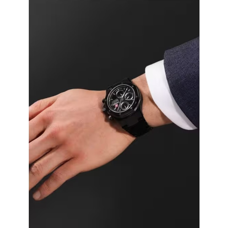 swiss-military-hanowa-damask-legends-smwgl0007030-zwart-herenhorloge-van-staal-met-dag-en-datum-42-mm