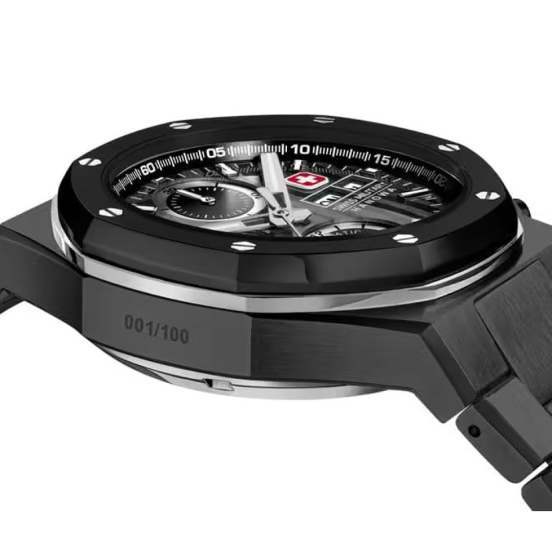 swiss-military-hanowa-damask-legends-smwgl0007030-zwart-herenhorloge-van-staal-met-dag-en-datum-42-mm