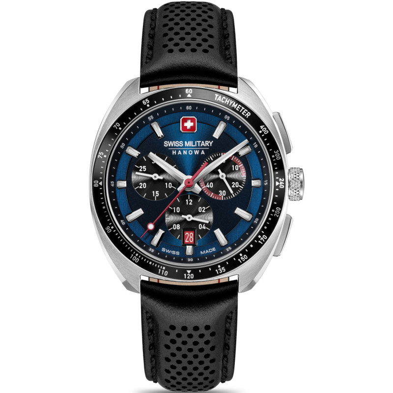 swiss-military-hanowa-defender-smwgc0003301-horloge-met-zwart-leren-band-en-blauwe-wijzerplaat