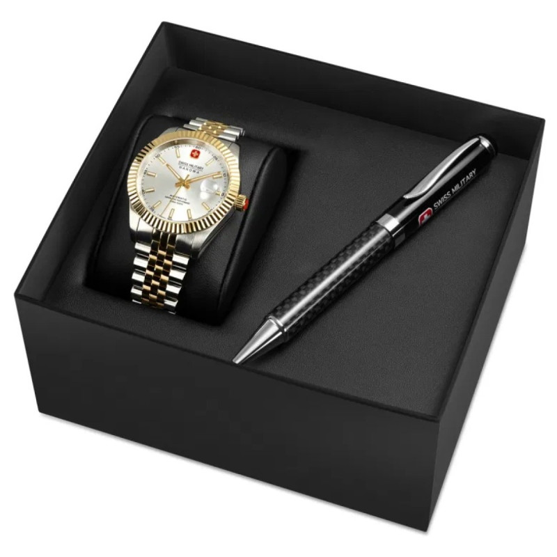swiss-military-hanowa-diligenter-smwgl0002161-bicolor-automatisch-horloge-van-staal-met-datum-41-mm
