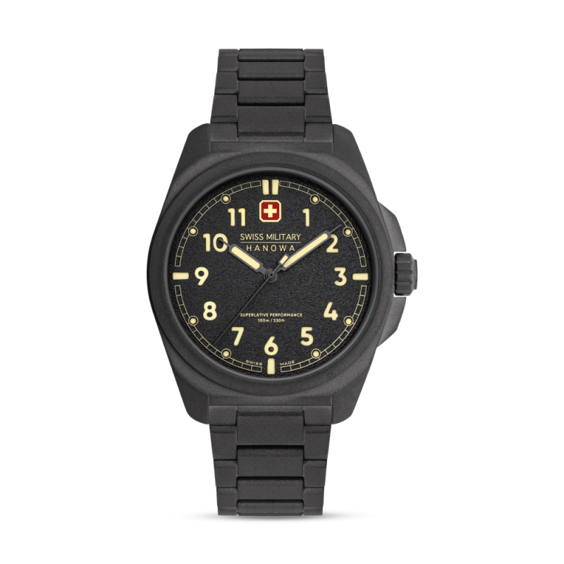 swiss-military-hanowa-fieldmaster-smwgg0003941-quartz-horloge-met-donkergrijze-stalen-kast-en-band-o-40-mm