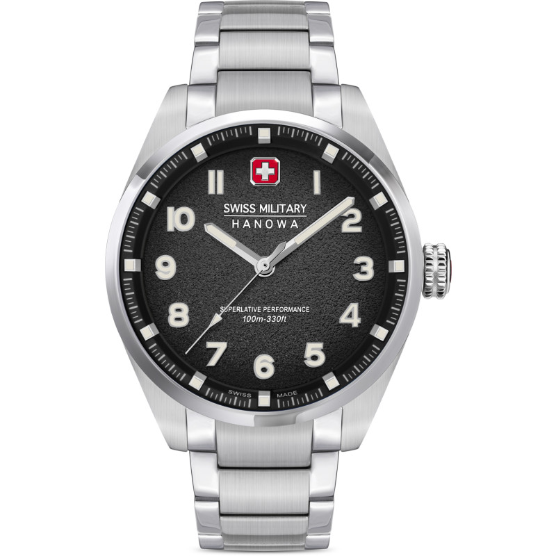 swiss-military-hanowa-greyhound-smwgg0001503-horloge-met-quarts-uurwerk-en-zilverkleurige-stalen-band-o-42-mm