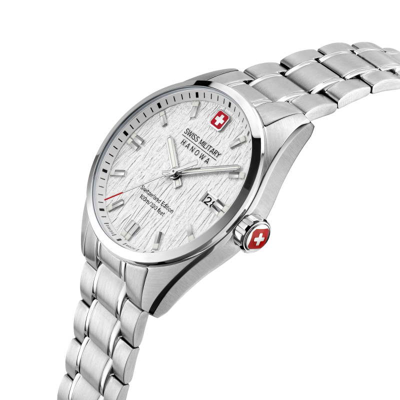 swiss-military-hanowa-helvetica-smwgh0004601-quartz-horloge-met-zilverkleurige-stalen-band-40-mm