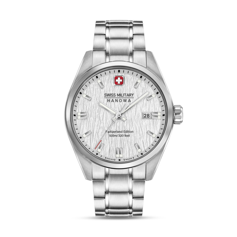 swiss-military-hanowa-helvetica-smwgh0004601-quartz-horloge-met-zilverkleurige-stalen-band-40-mm
