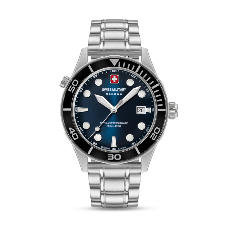 swiss-military-hanowa-phoenix-smwgh0004001-set-herenhorloge-met-2-bezels-en-2-banden-in-leder-en-staal-o-43-mm