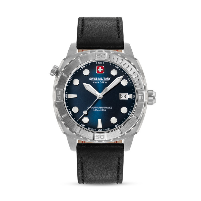swiss-military-hanowa-phoenix-smwgh0004001-set-herenhorloge-met-2-bezels-en-2-banden-in-leder-en-staal-o-43-mm
