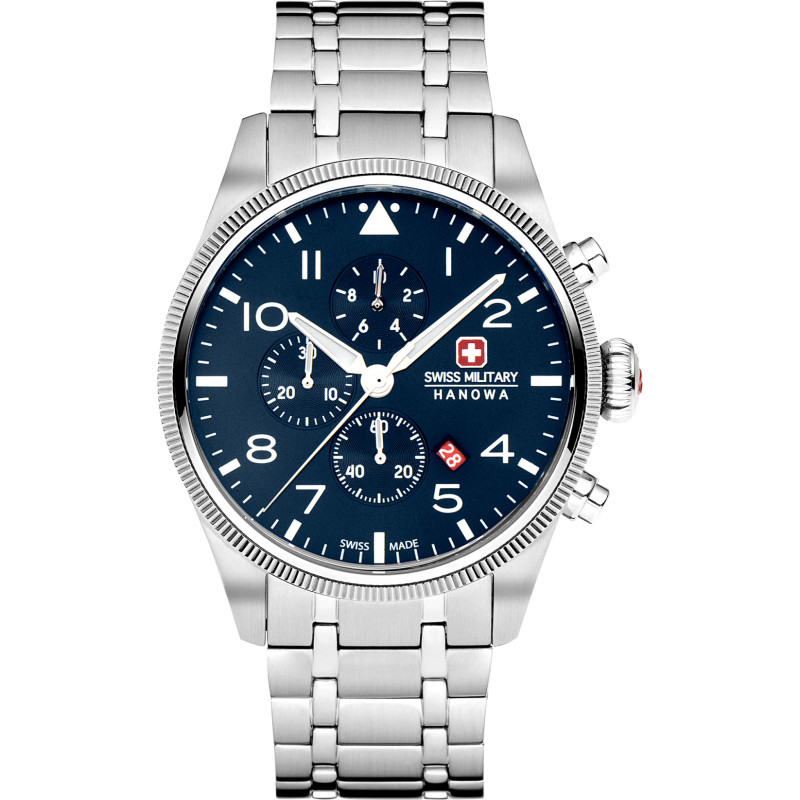 swiss-military-hanowa-thunderbolt-smwgi0000403-horloge-van-zilverkleurig-staal-met-blauwe-wijzerplaat-o-43-mm