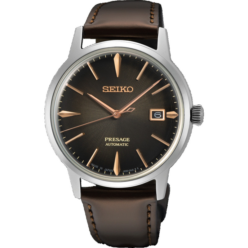 seiko-presage-srpj17j1-herenhorloge-van-staal-met-bruine-leren-band-en-datum-o-40-mm