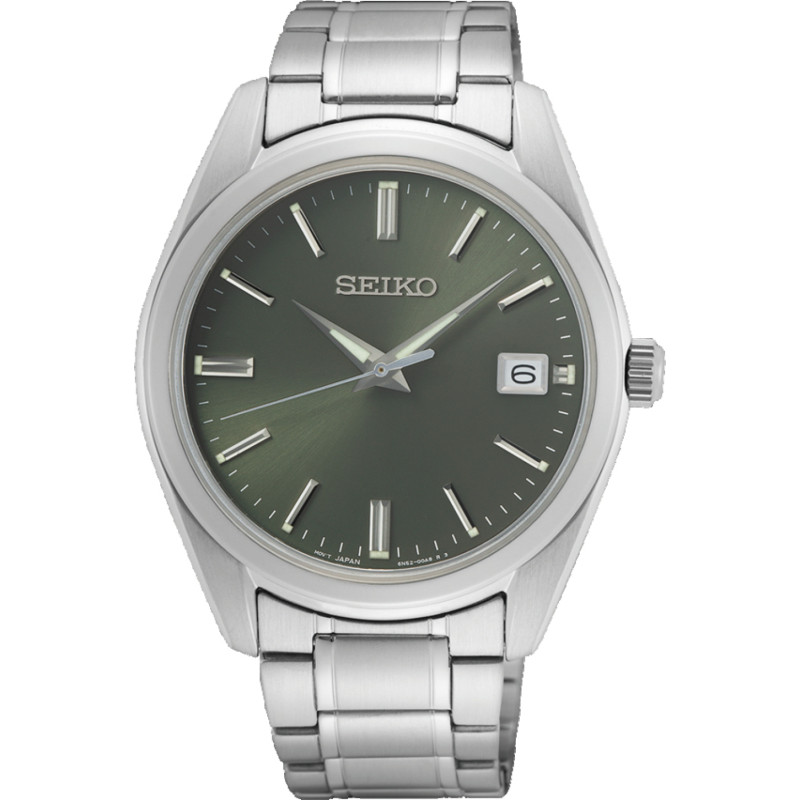 seiko-sur527p1-zilverkleurig-herenhorloge-met-groene-wijzerplaat-en-datum-o-40-mm