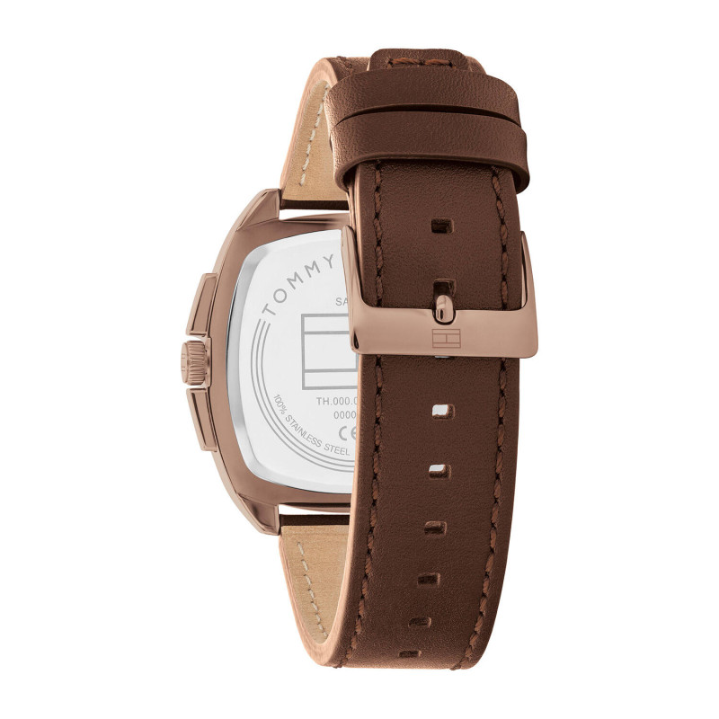 tommy-hilfiger-apollo-th1710557-chronograaf-herenhorloge-met-leren-band-groene-wijzerplaat-vierkante-bruine-kast-o-41-mm