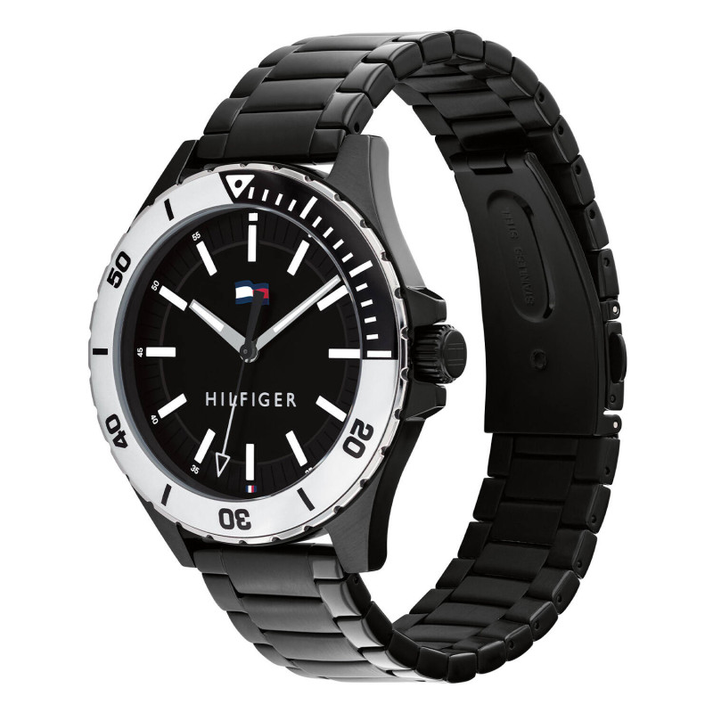 tommy-hilfiger-logan-th1792014-herenhorloge-met-stalen-band-en-kast-zwart-o-43-mm