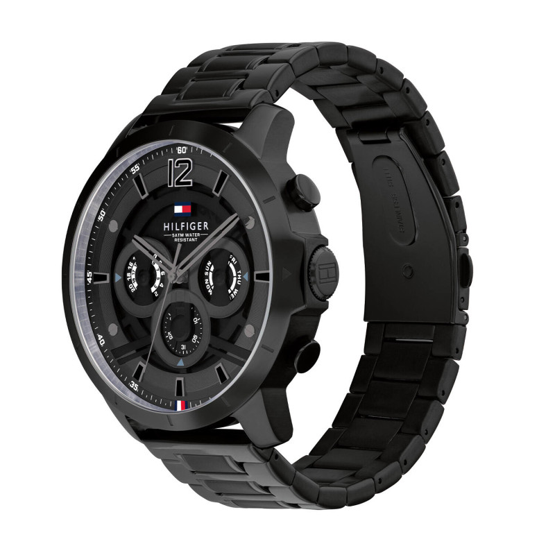 tommy-hilfiger-luca-th1710494-chronograaf-herenhorloge-van-staal-zwart-o-50-mm
