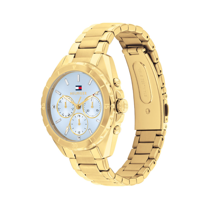 tommy-hilfiger-mellie-th1782783-dameshorloge-goudkleurig-staal-en-blauw-o-36-mm