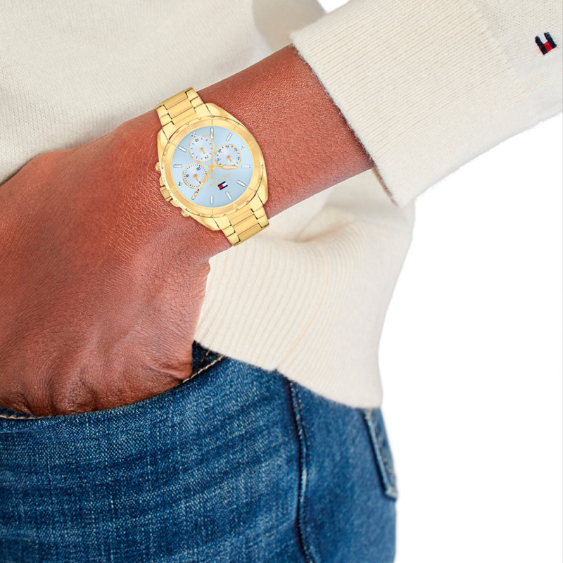 tommy-hilfiger-mellie-th1782783-dameshorloge-goudkleurig-staal-en-blauw-o-36-mm