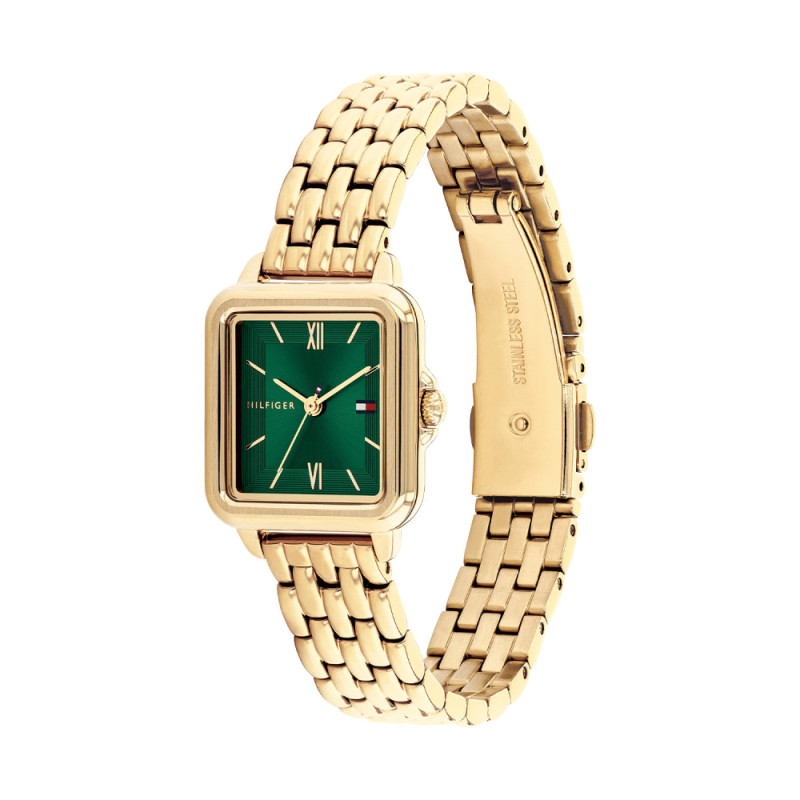 tommy-hilfiger-mia-th1782858-goudkleurig-rechthoekig-horloge-met-groene-wijzerplaat-o-24-mm