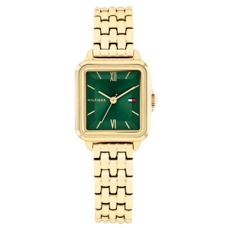 tommy-hilfiger-mia-th1782858-goudkleurig-rechthoekig-horloge-met-groene-wijzerplaat-o-24-mm