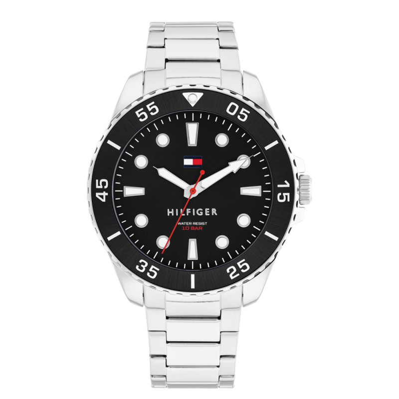 tommy-hilfiger-oceanic-th1792203-herenhorloge-van-staal-met-zwarte-wijzerplaat-o-42-mm