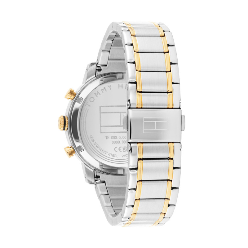 tommy-hilfiger-th-o-x-ford-th1710729-herenhorloge-bicolor-staal-met-zwarte-wijzerplaat-diameter-42-mm