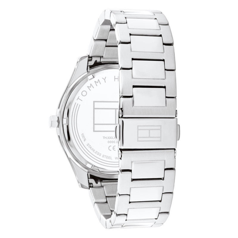 tommy-hilfiger-tyler-th1710533-herenhorloge-o-43-mm-stalen-band-en-kast-met-bruine-wijzerplaat-datumfunctie