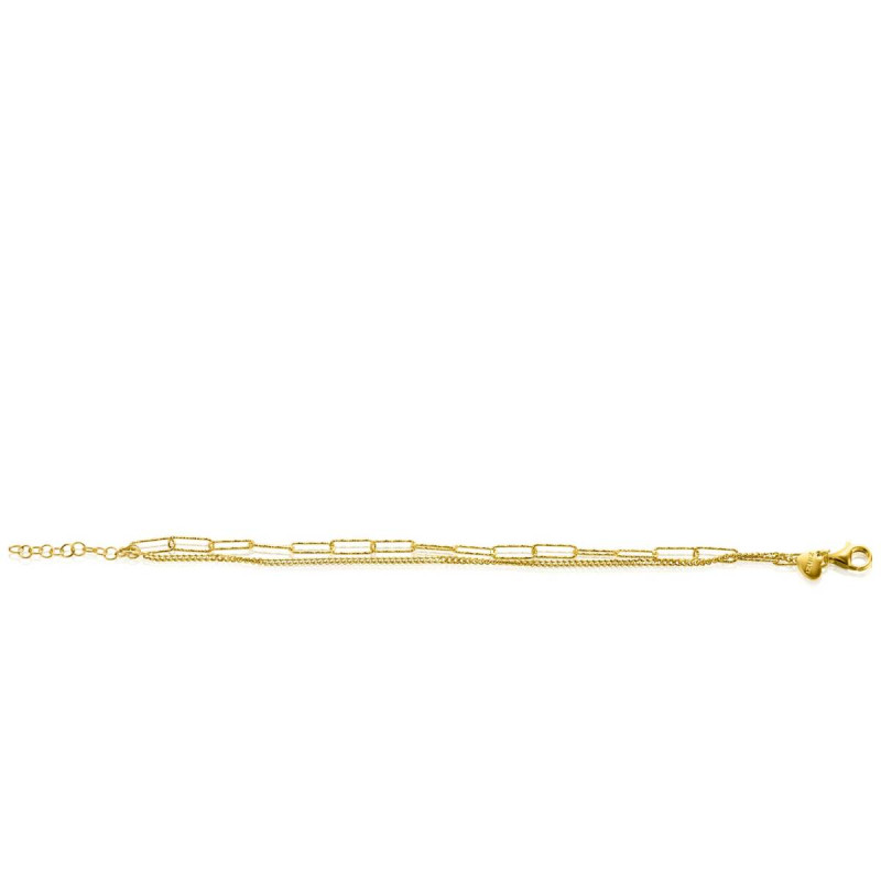 zinzi-chain-zia2367g-goudkleurige-armband-met-gourmet-en-paperclip-schakels-5-mm-breed-lengte-17-20-cm