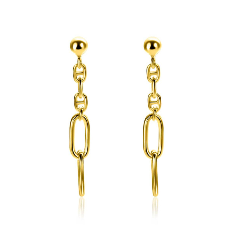 zinzi-chain-zio2413g-goudkleurige-marine-schakeloorbellen-4-5-mm-breed-hoogte-35-mm