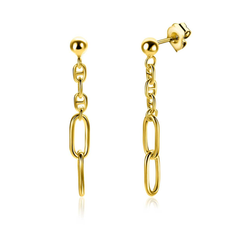 zinzi-chain-zio2413g-goudkleurige-marine-schakeloorbellen-4-5-mm-breed-hoogte-35-mm