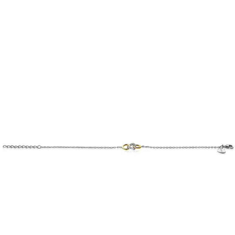 zinzi-zia2045y-zilveren-armband-met-3-bicolor-cirkels-8-mm-breed-lengte-17-20-cm