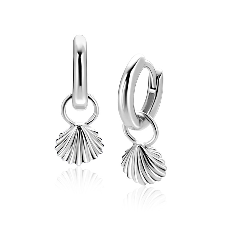 zinzi-zich2732-zilveren-oorbedels-met-schelpvormige-hanger-8-mm-breed-hoogte-12-mm-zonder-oorringen