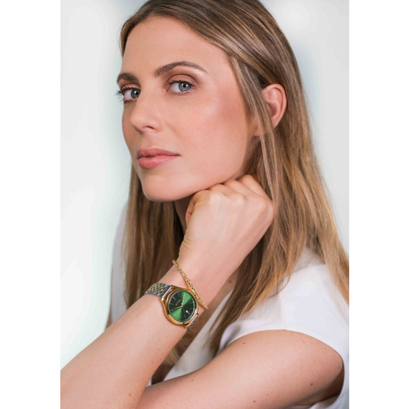 zinzi-ziw1035-gold-plated-stalen-horloge-met-bicolor-schakelband-en-groene-wijzerplaat-o-34-mm