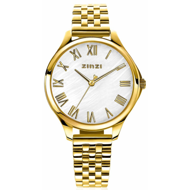 zinzi-ziw1134-gold-plated-stalen-horloge-met-parelmoer-wijzerplaat-o-34-mm