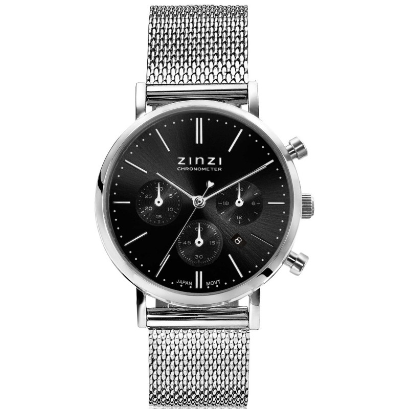 zinzi-ziw1501-zilverkleurig-stalen-horloge-met-zwarte-wijzerplaat-en-mesh-band-o-34-mm
