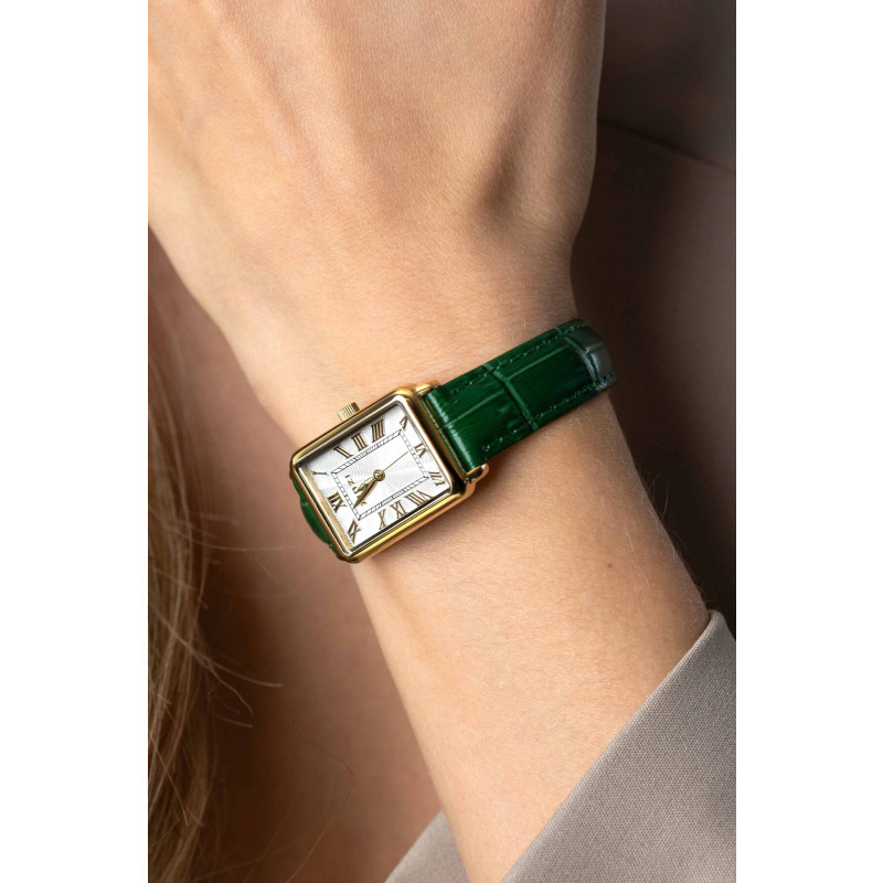 zinzi-ziw1907g-bicolor-stalen-horloge-met-groene-leren-krokoprint-band-o-28-mm