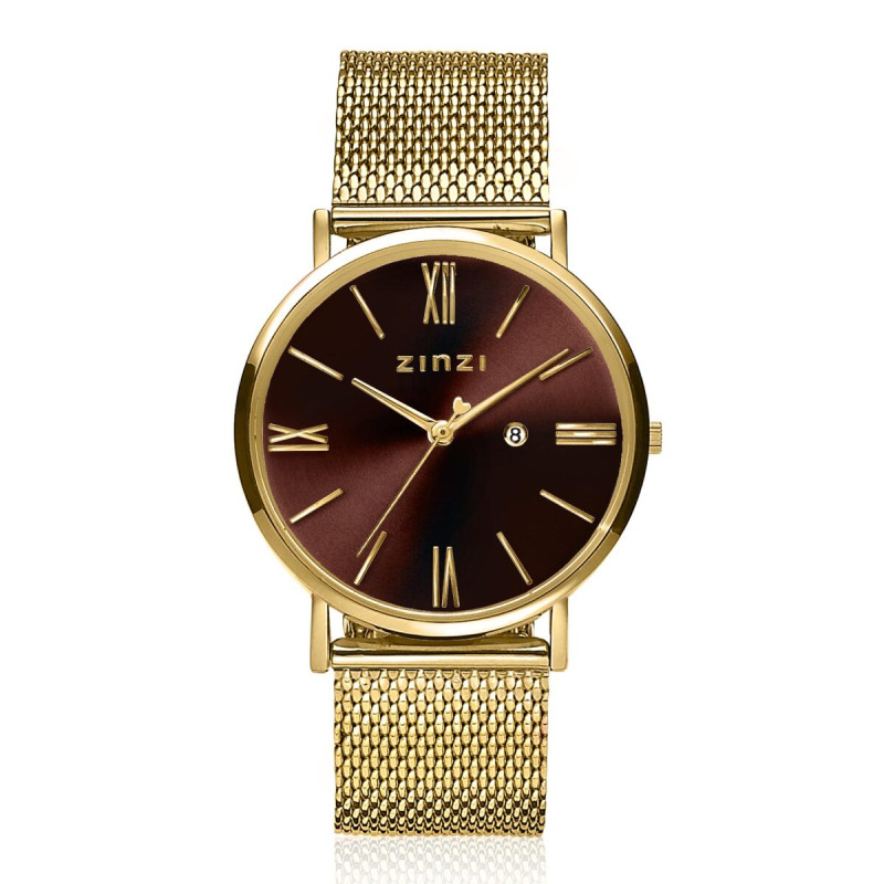 zinzi-ziw536m-gold-plated-stalen-mesh-horloge-bruine-wijzerplaat-datum-o-34-mm