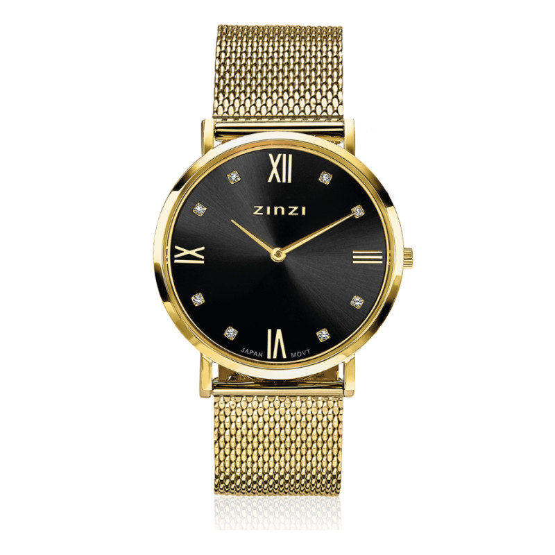 zinzi-ziw543m-gold-plated-stalen-horloge-met-zirkonia-en-mesh-band-o-34-mm