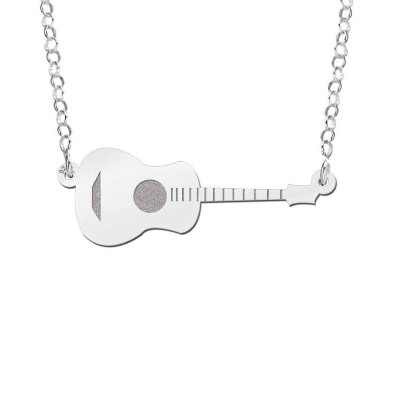 zilveren-gitaar-inclusief-ketting
