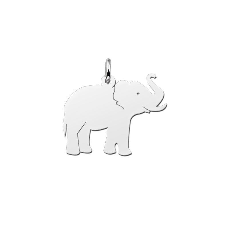Zilveren olifant hanger