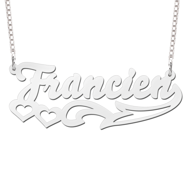 zilveren-ketting-met-naam-voorbeeld-francien