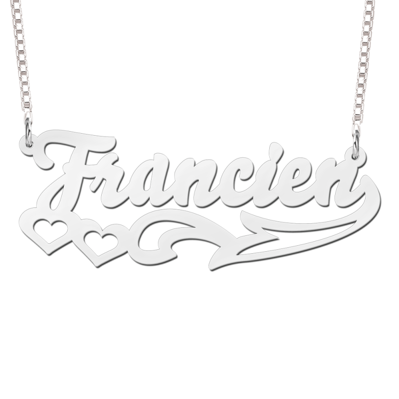 zilveren-ketting-met-naam-voorbeeld-francien