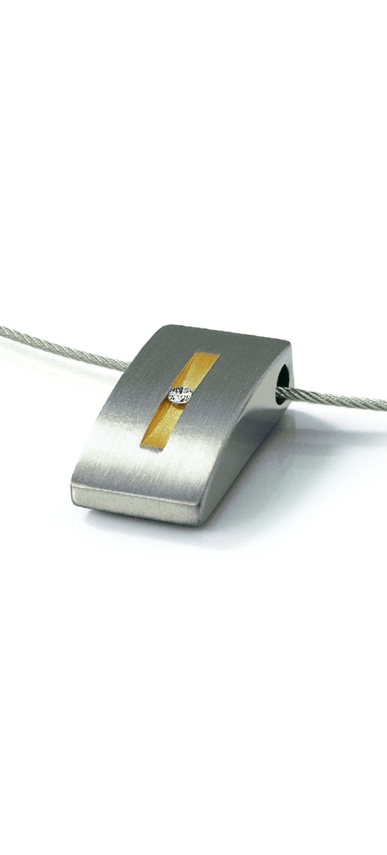 Boccia hanger 0718-01 titanium bicolor diamant