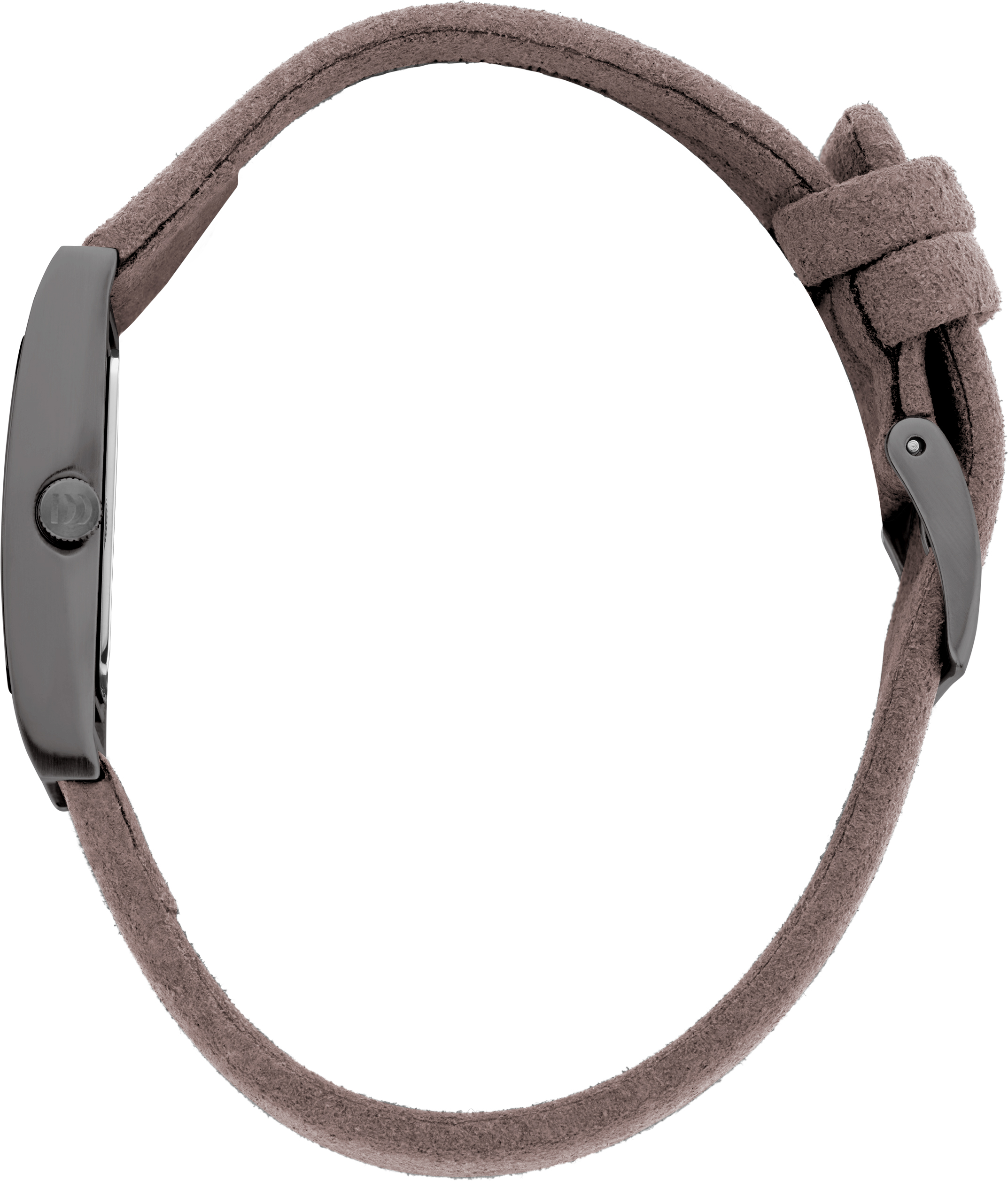 Danish Design PICO² IV16Q1292 Horloge met taupe microvezel band en taupe wijzerplaat