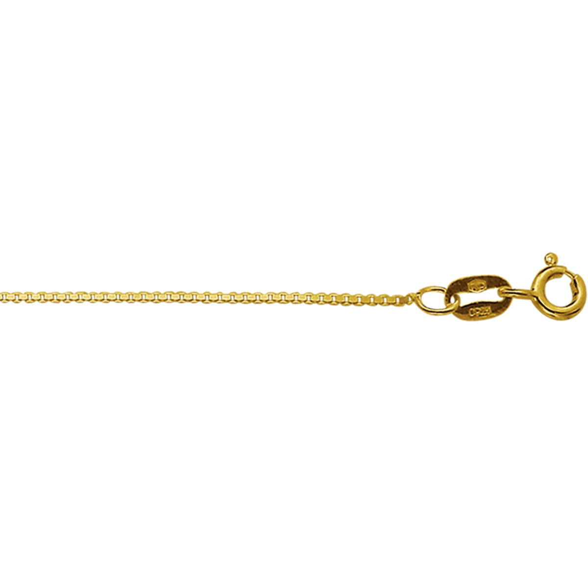 Gouden ketting Venetiaans 0.8 mm  - Lengte 60 cm