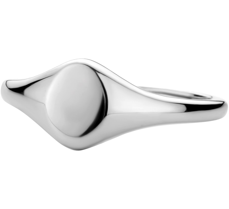 Zegelring dames zilver